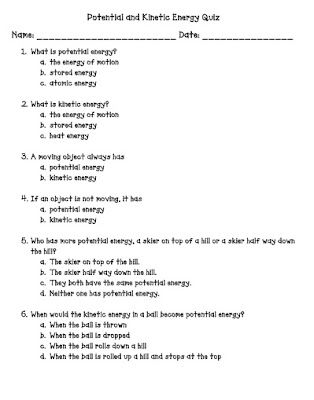 Printables Kinetic And Potential Energy Worksheet potential and kinetic energy printable topics pinterest teaching to inspire in 5th search results for energy