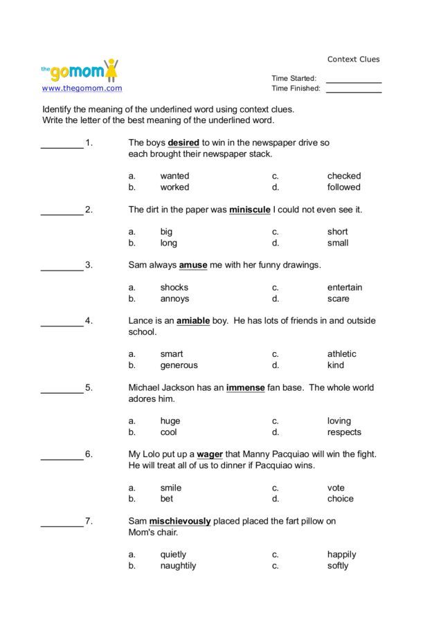 Printables Context Clues Worksheet 1000 ideas about context clues worksheets on pinterest worksheet lesson planet