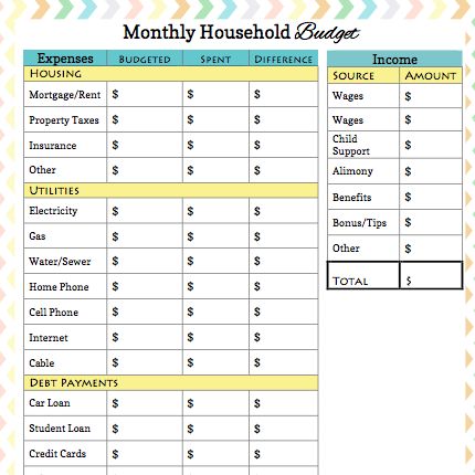 Printables Divorce Budget Worksheet 1000 ideas about printable budget worksheet on pinterest heres a monthly pdf worksheets