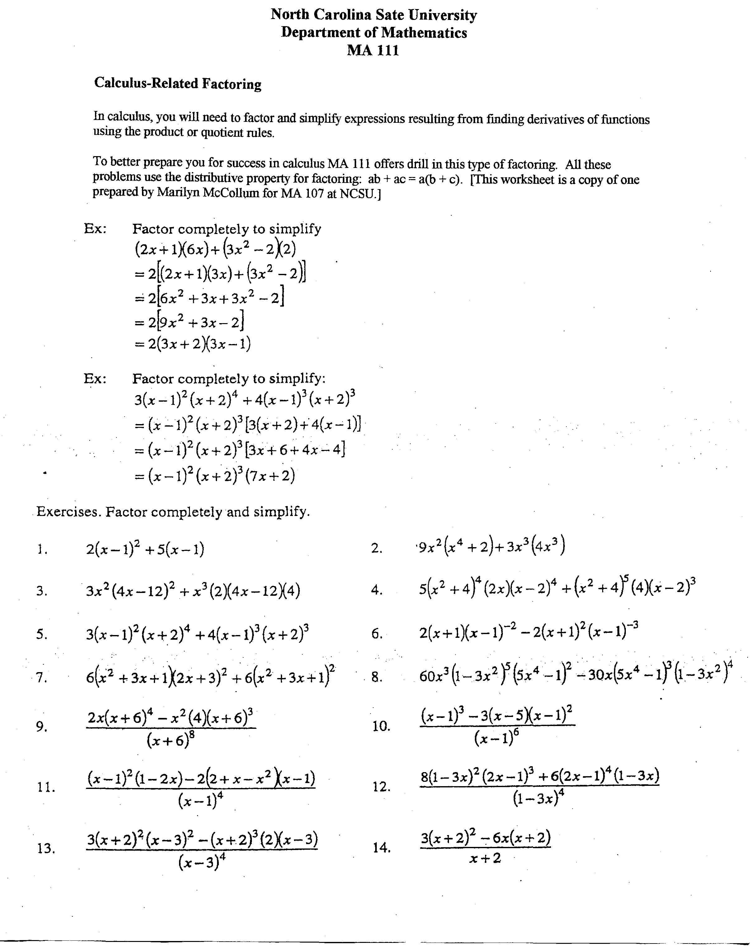 Printables Calculus Worksheet calculus homework worksheet polynomial inequalities abitlikethis worksheets with answer key on factoring in math