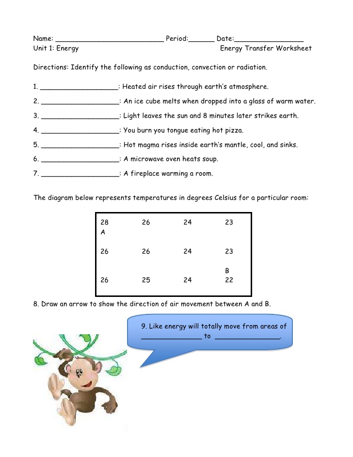 Printables Energy Transfer Worksheet energy transfer worksheet name