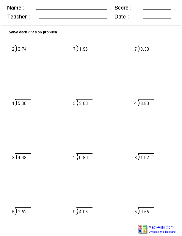 Printables 4th Grade Math Decimals Worksheets decimals worksheets dynamically created decimal worksheets