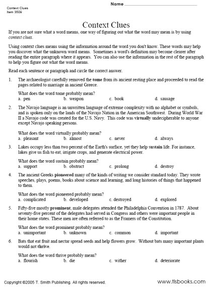 Printables Context Clues Worksheet 1000 ideas about context clues worksheets on pinterest practice worksheet erica chambers teacherspayteachers com