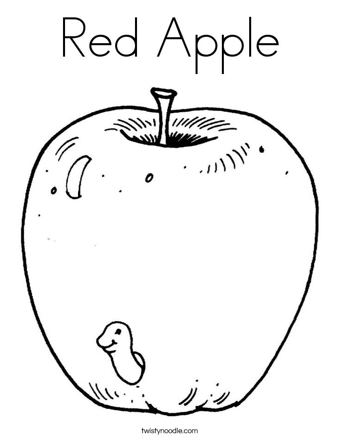 Printables Preschool Worksheets For The Color Red preschoolers worksheets abitlikethis red apple coloring page twisty noodle