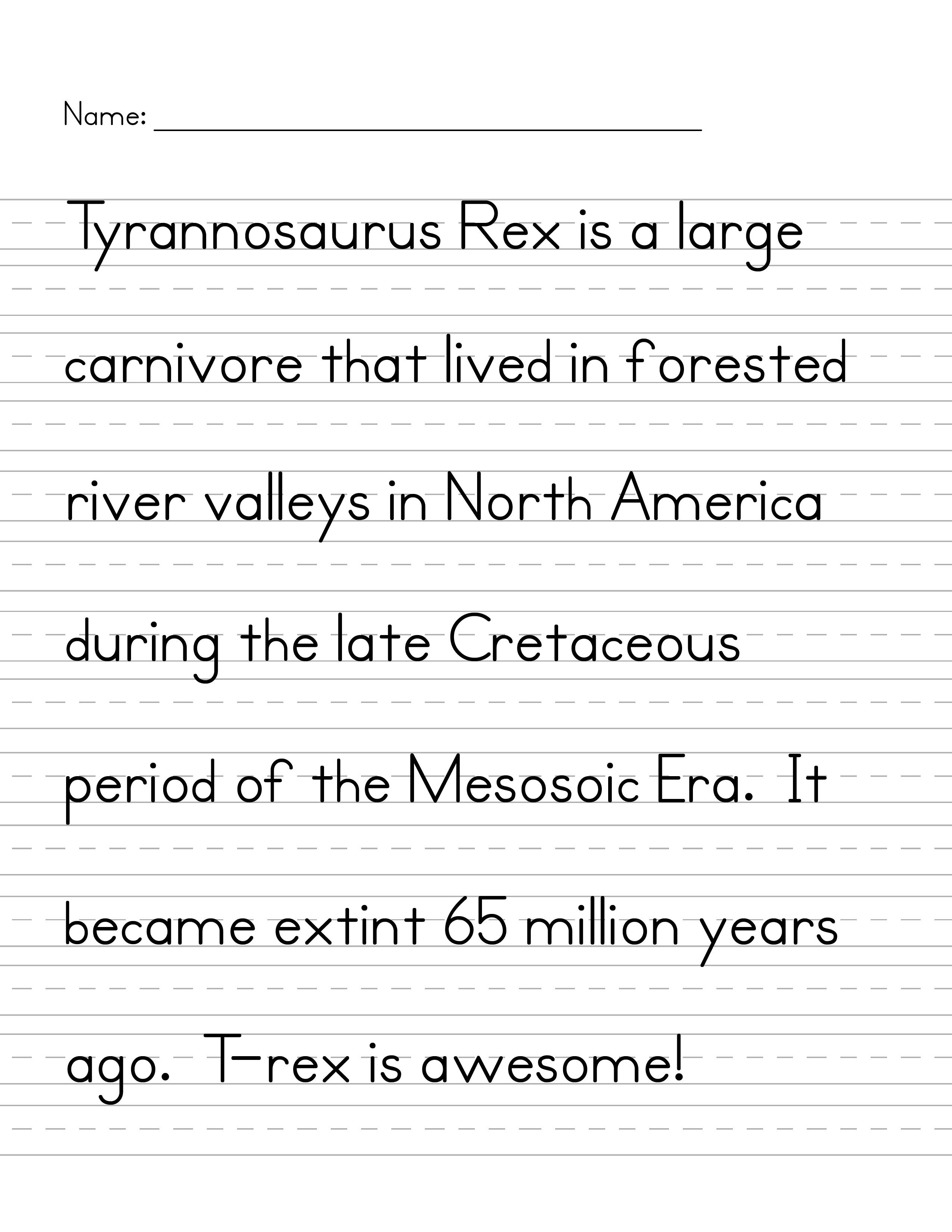 Printables Handwriting Worksheets Printables handwriting t rex jpg practice pinterest explore 2550 3300 and more