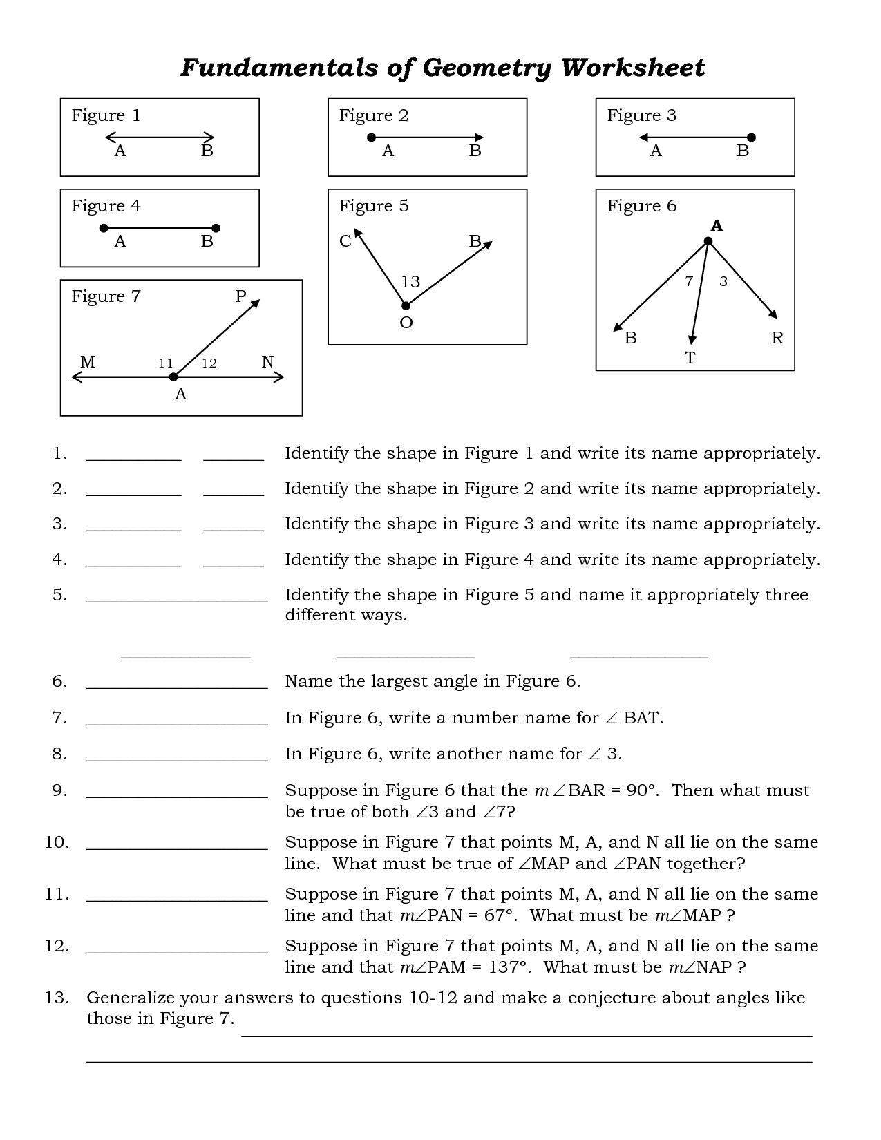 Printables Free Printable Geometry Worksheets For High School free high school geometry worksheets abitlikethis of printable math worksheets