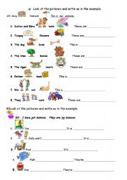 Printables Possessive Adjectives Worksheet english teaching worksheets possessive adjectives...