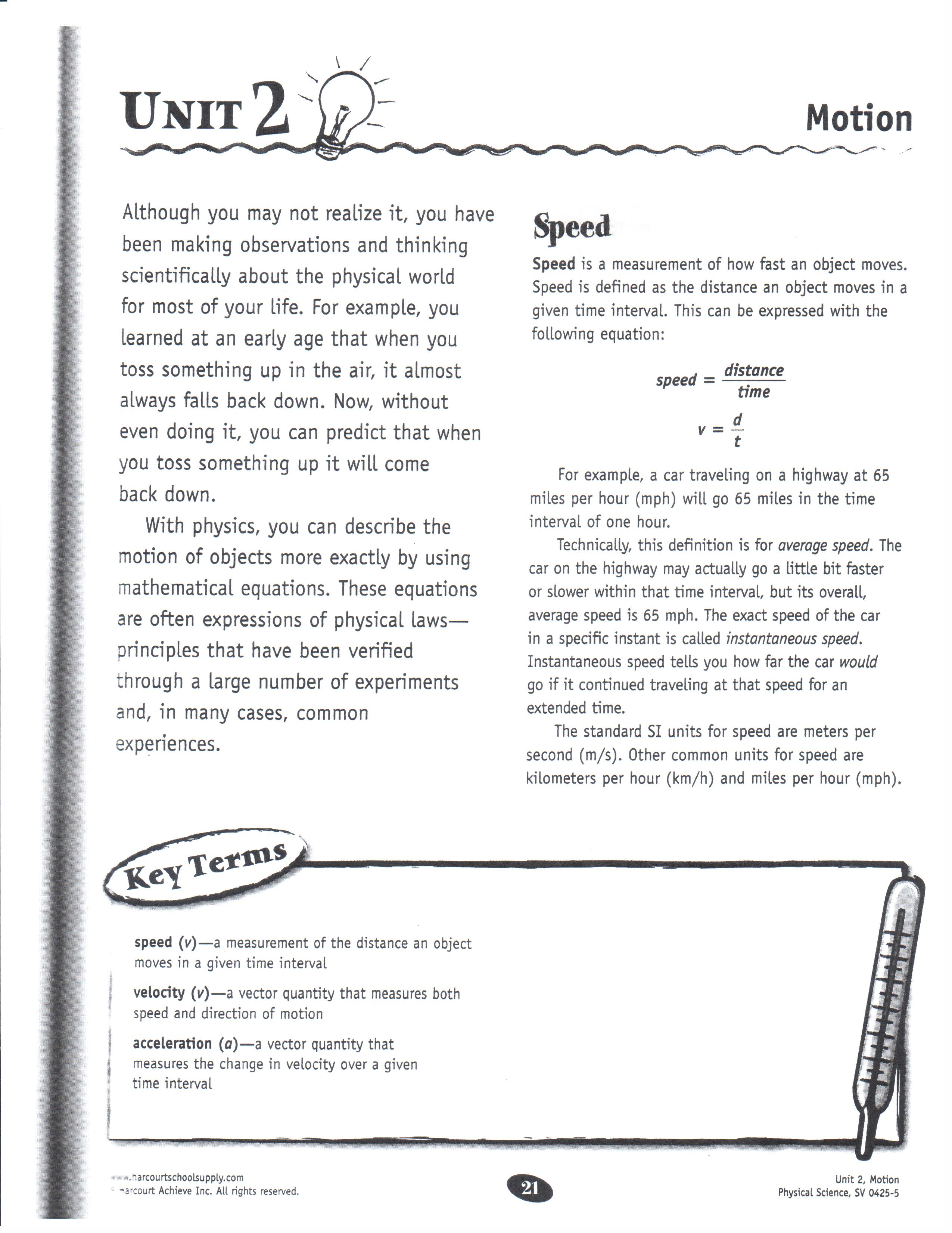 Printables High School Physical Science Worksheets printables high school physical science...