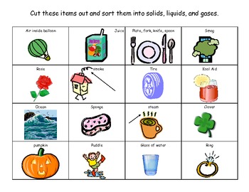 Printables Solid Liquid Gas Worksheet solid liquid or gas lessons tes teach worksheet 1st grade matter mixup drawing solids