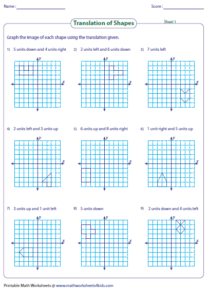 Printables Translations Worksheet translation worksheets translate the shapes