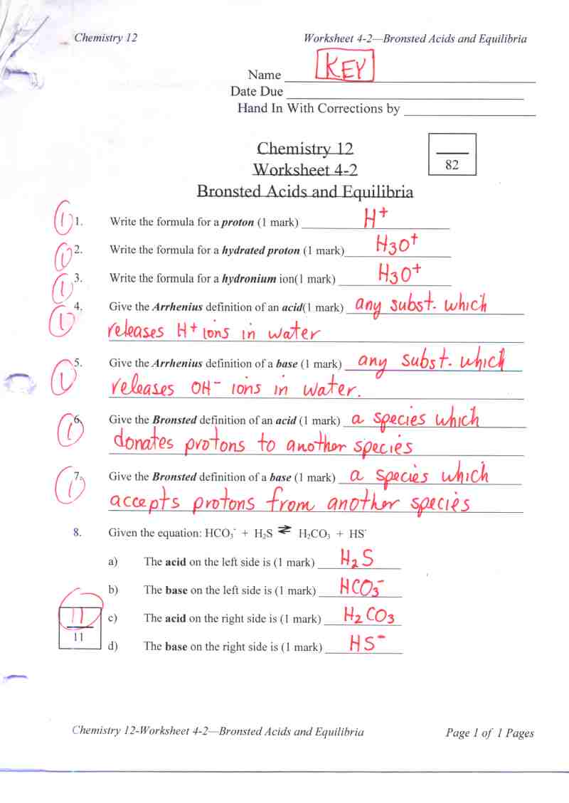 Printables Acids And Bases Worksheet Answers acids and bases worksheet answer key davezan acid davezan