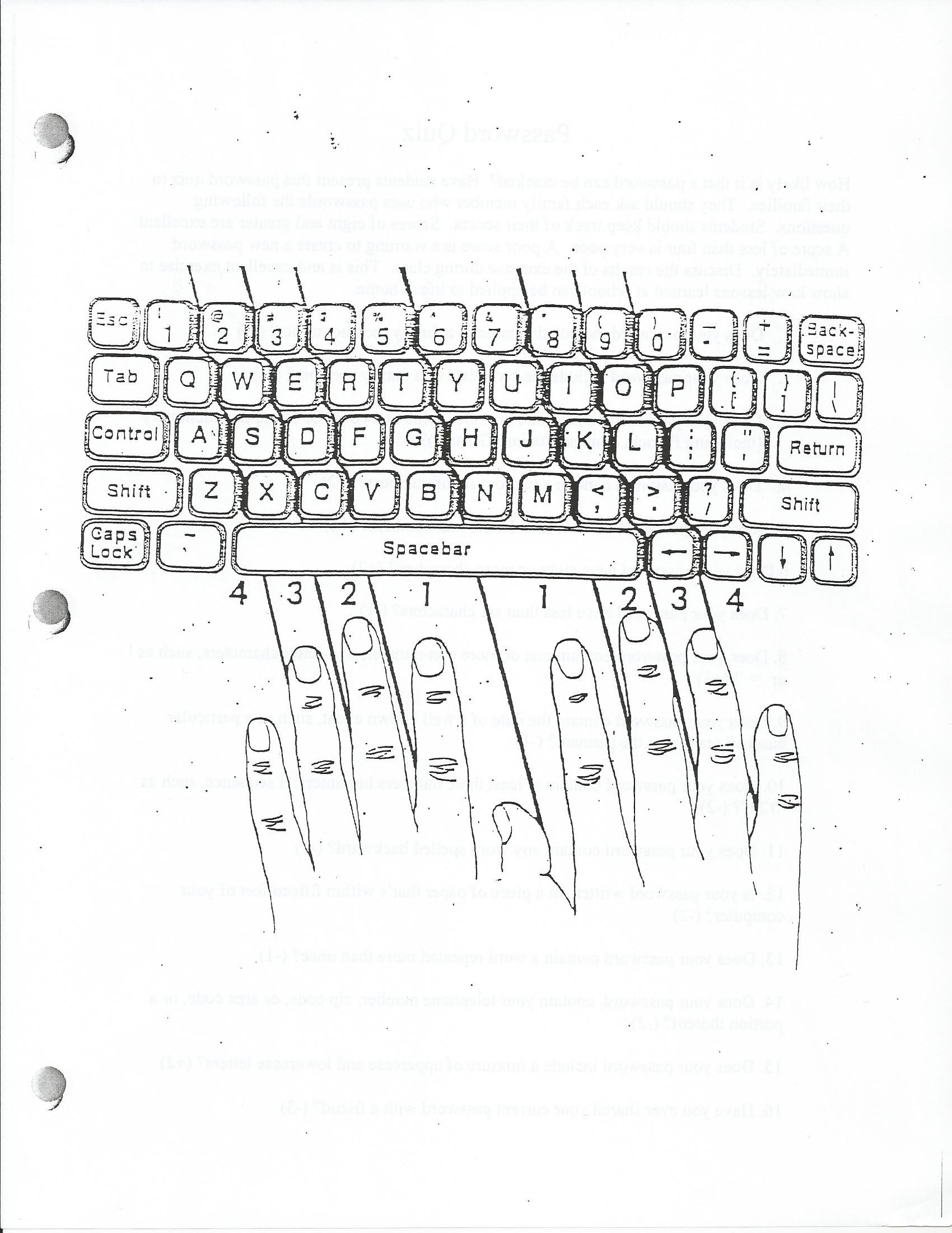 Printables Typing Worksheets computer literacy assignments mr yorks web page download file