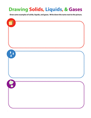 Printables Solid Liquid Gas Worksheet matter mixup drawing solids liquids and gases worksheet first grade science worksheets gases