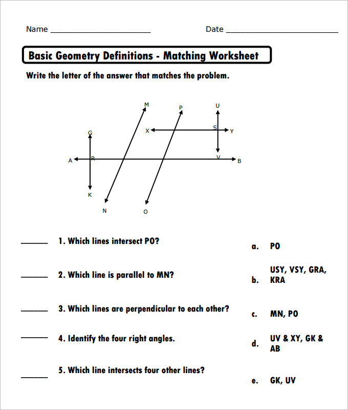 Printables Free Printable Geometry Worksheets For High School 23 sample high school geometry worksheet templates free pdf basic template
