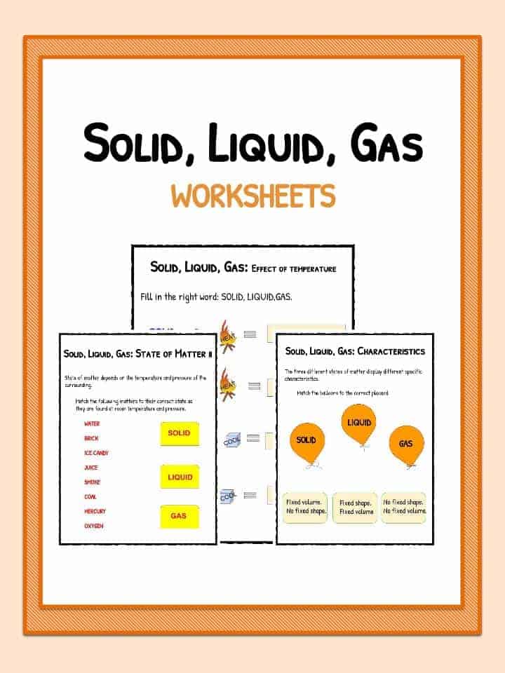 Printables Solid Liquid Gas Worksheet solid liquid gas worksheets state of matter teaching resource download the worksheets